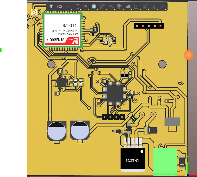 پروژه پی سی بی ردیاب ماشین در التیوم